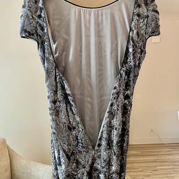 Dress The Population Sequin Body Con Mini Dress Made in USA Size Small - Picture 5 of 16